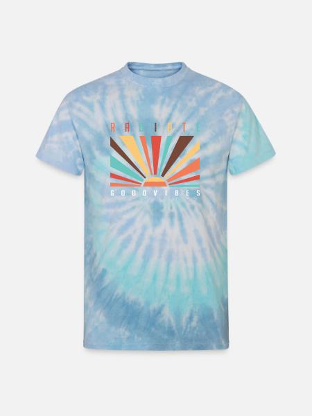 Radiate Good Vibes - Unisex Tie Dye T-Shirt - blue lagoon