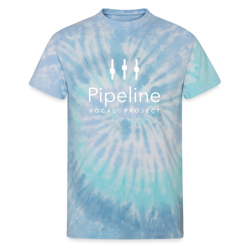Pipeline White Logo - Unisex Tie Dye T-Shirt