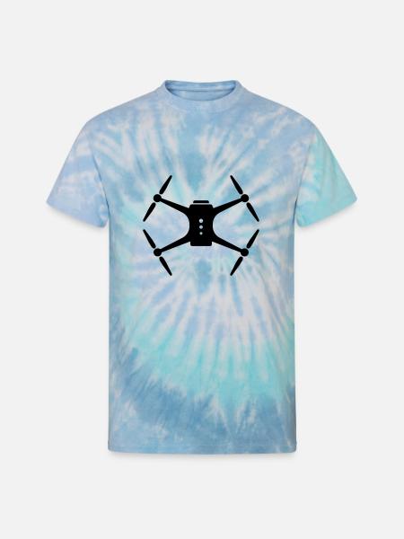 Drone Quadrocopter Pilot - Unisex Tie Dye T-Shirt - blue lagoon