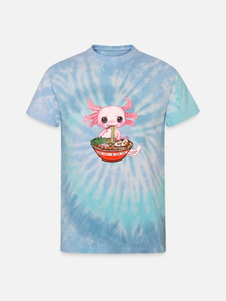 Salamander Kawaii - Unisex Tie Dye T-Shirt - blue lagoon