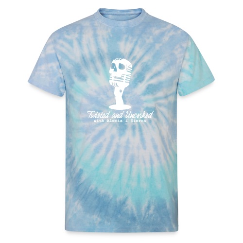 Twisted and Uncorked Original Logo, Light - Unisex Tie Dye T-Shirt
