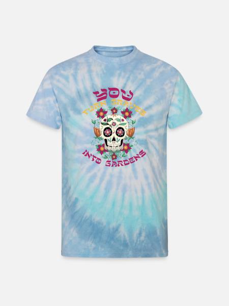 Graves Into Gardens - Unisex Tie Dye T-Shirt - blue lagoon
