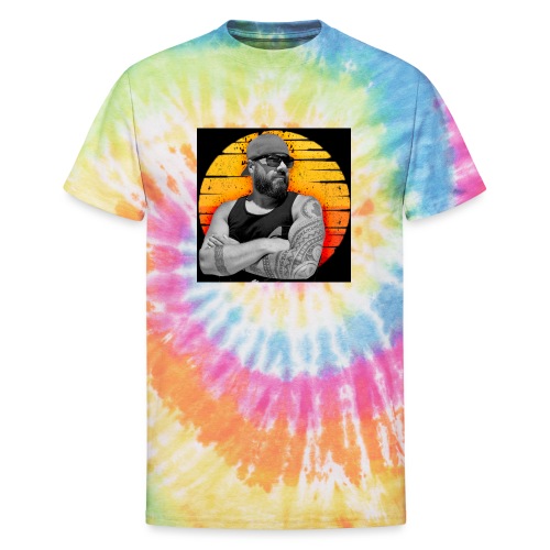 Carl Crusher Sunset Square - Unisex Tie Dye T-Shirt