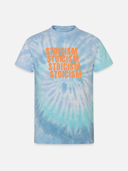 Stoicism : The Strength of Simplicity - Unisex Tie Dye T-Shirt - blue lagoon