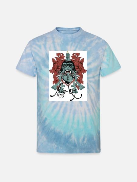 Mon-Key Revenge - Unisex Tie Dye T-Shirt - blue lagoon