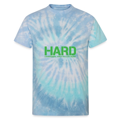 HARD Text Green - Unisex Tie Dye T-Shirt
