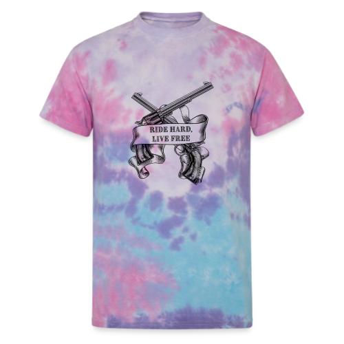 Ride Hard Live Free - Unisex Tie Dye T-Shirt