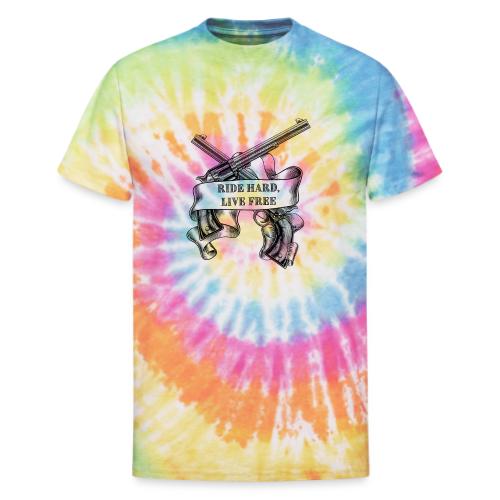 Ride Hard Live Free - Unisex Tie Dye T-Shirt
