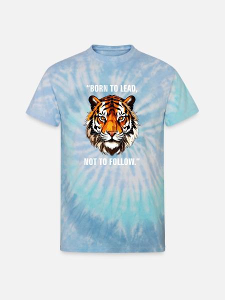 Tigr Face - Unisex Tie Dye T-Shirt - blue lagoon