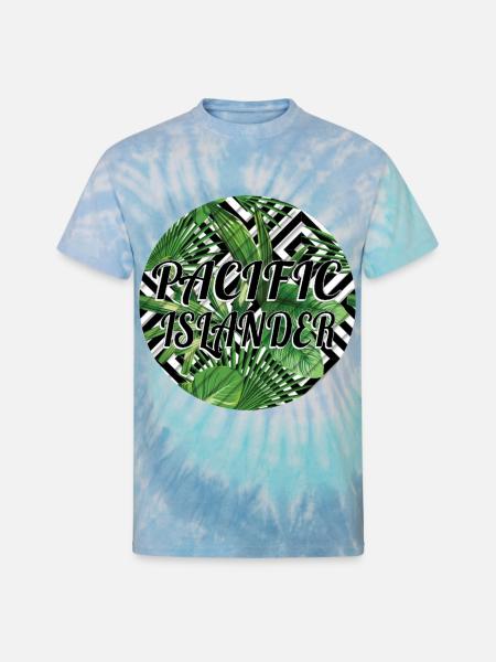Pacific Islander - Unisex Tie Dye T-Shirt - blue lagoon