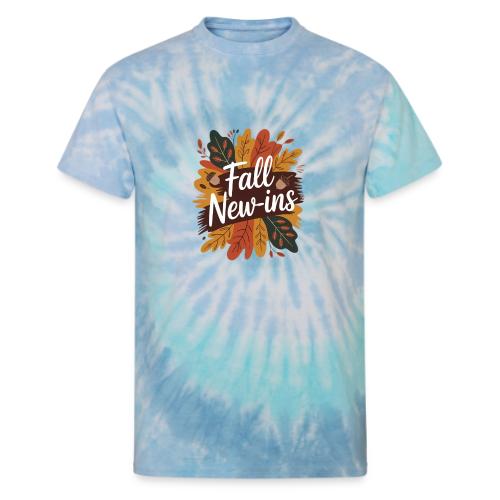 Fall New-Ins Autumn Leaves Acorn Seasonal Outfit - Unisex Tie Dye T-Shirt