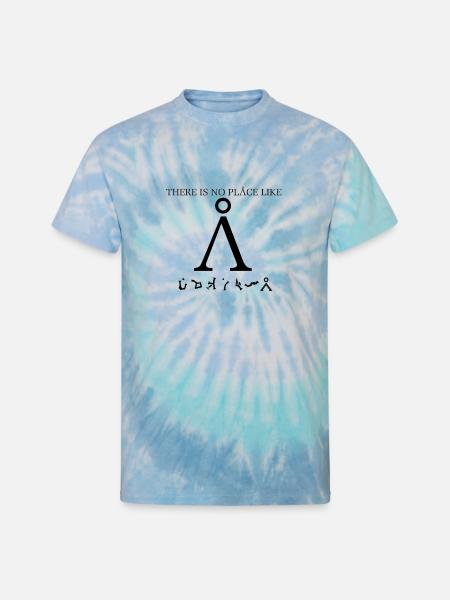 Stargate SG1 - There Is No Place Like Earth - Unisex Tie Dye T-Shirt - blue lagoon