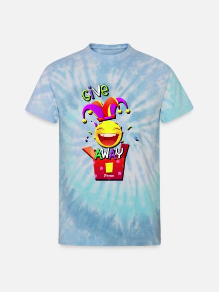 give away - Unisex Tie Dye T-Shirt - blue lagoon