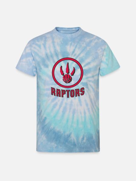 Raptors Throwback - Unisex Tie Dye T-Shirt - blue lagoon