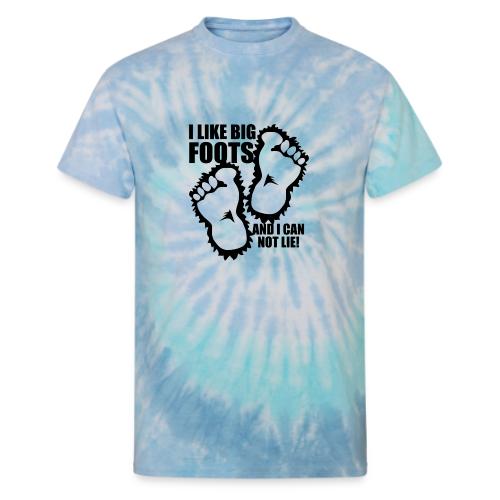BIG FOOTS don't lie - Unisex Tie Dye T-Shirt