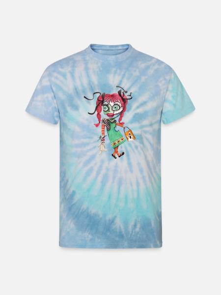 rag doll - Unisex Tie Dye T-Shirt - blue lagoon