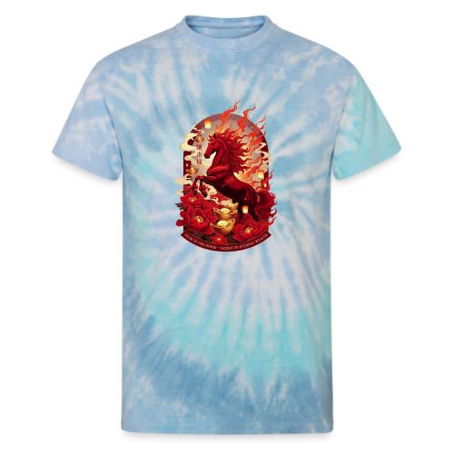 Year of the Horse Ascent T Shirt, Lunar New Year - Unisex Tie Dye T-Shirt