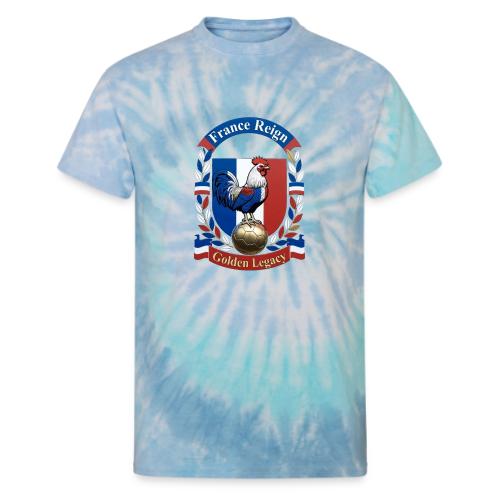 France Rooster Reign T-Shirt, Tricolore Pride Gift - Unisex Tie Dye T-Shirt
