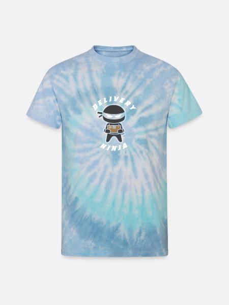 Delivery Ninja - Unisex Tie Dye T-Shirt - blue lagoon