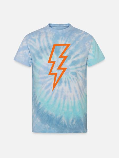 Thunderbolt - Unisex Tie Dye T-Shirt - blue lagoon