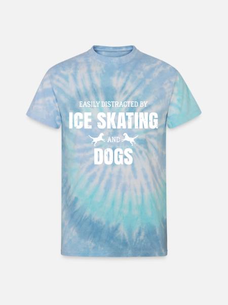 Figure Skating - Unisex Tie Dye T-Shirt - blue lagoon