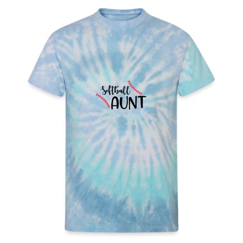Softball Aunt - Unisex Tie Dye T-Shirt