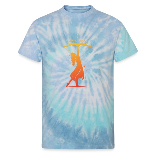 Sagittarius Archer Zodiac Fire Sign - Unisex Tie Dye T-Shirt