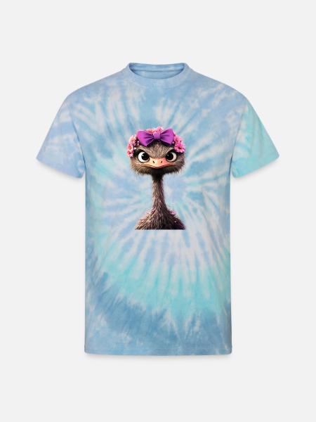Duckie - Unisex Tie Dye T-Shirt - blue lagoon