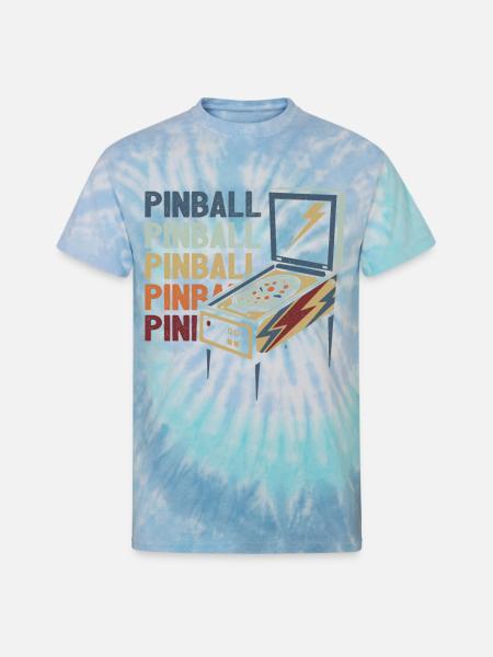 Pinball Flipping - Unisex Tie Dye T-Shirt - blue lagoon