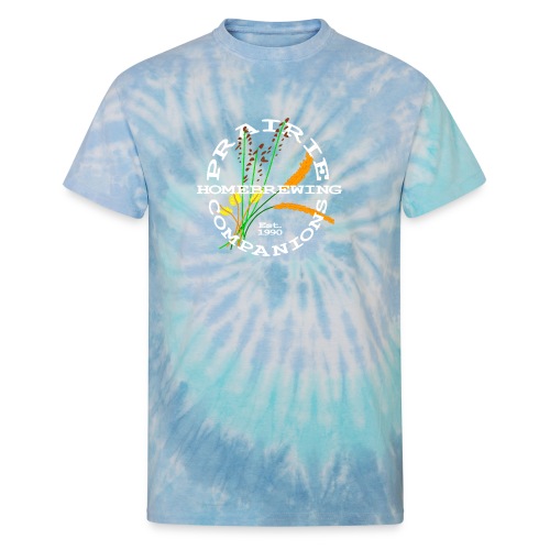 PHC Logo (white) with It Takes Beer on the back - Unisex Tie Dye T-Shirt