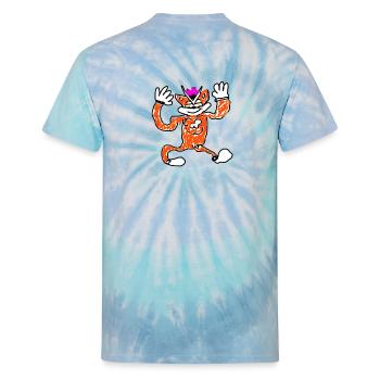 I like traps shirt - Unisex Tie Dye T-Shirt - blue lagoon - Back