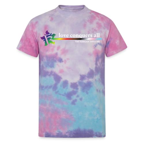Love Conquers All - Unisex Tie Dye T-Shirt