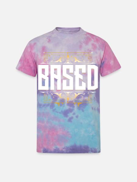Based - KekW - Omegalul - Twitch - Unisex Tie Dye T-Shirt - cotton candy
