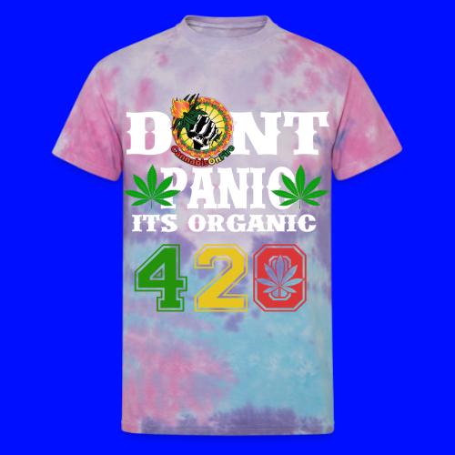 Joking 420 Organic Smoke Weed Marijuana Design - Unisex Tie Dye T-Shirt