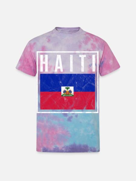 Haiti - Unisex Tie Dye T-Shirt - cotton candy