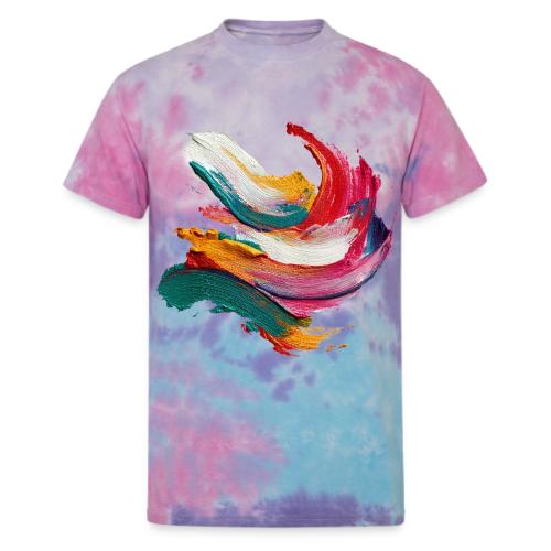 Colorful brushstrokes - Unisex Tie Dye T-Shirt