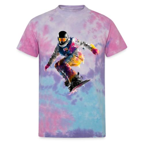 Snowboarding: Frozen Palette - Unisex Tie Dye T-Shirt
