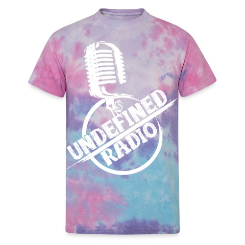 Undefined Radio Logo white - Unisex Tie Dye T-Shirt