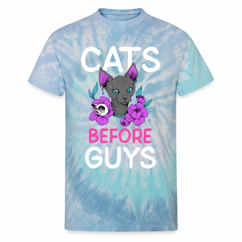 punk cats before guys heart anti valentines day - Unisex Tie Dye T-Shirt