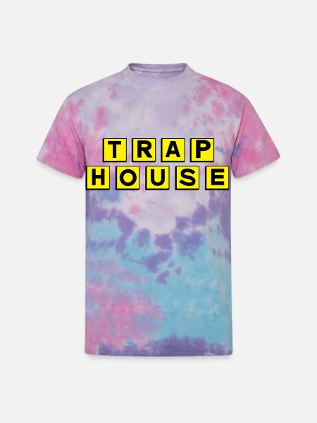 Trap House - Unisex Tie Dye T-Shirt - cotton candy