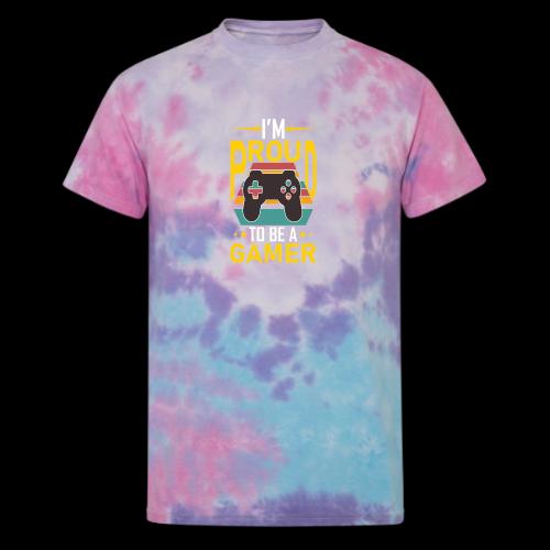 I'm Proud To Be A Gamer - Unisex Tie Dye T-Shirt