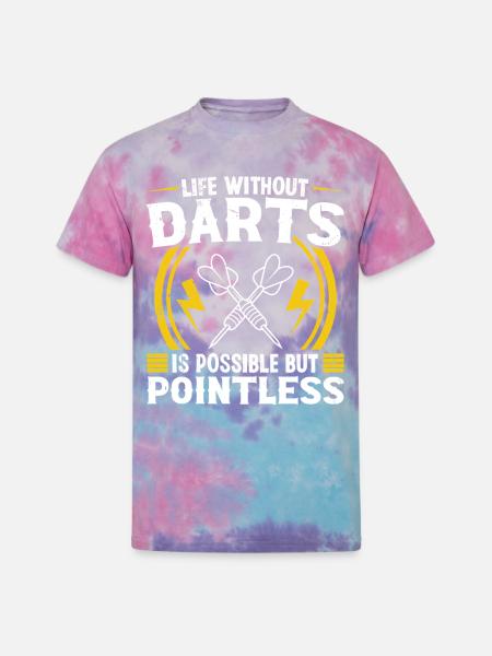 Darts Dart Player - Unisex Tie Dye T-Shirt - cotton candy