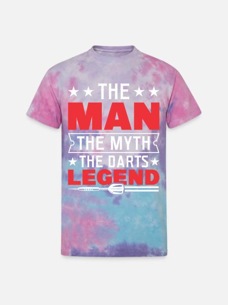 Darts Dart Player - Unisex Tie Dye T-Shirt - cotton candy