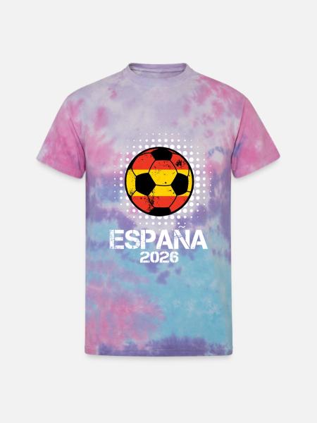 Espana 2026 Flagball - Unisex Tie Dye T-Shirt - cotton candy