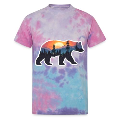 Mountain Spirit Bear - Unisex Tie Dye T-Shirt