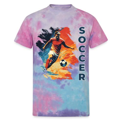Soccer Action Pulse - Unisex Tie Dye T-Shirt