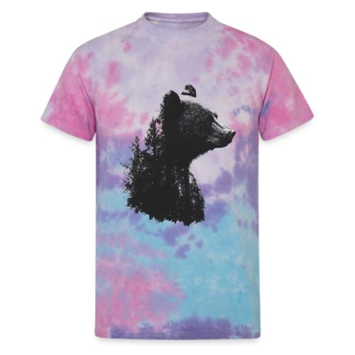 Forest Within the Bear - Unisex Tie Dye T-Shirt