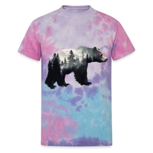 Forest Within the Bear - Unisex Tie Dye T-Shirt
