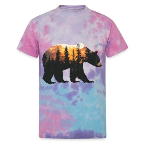 Bear: Sunset Guardian - Unisex Tie Dye T-Shirt