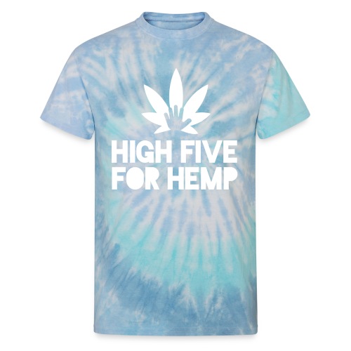 High Five for Hemp - Unisex Tie Dye T-Shirt